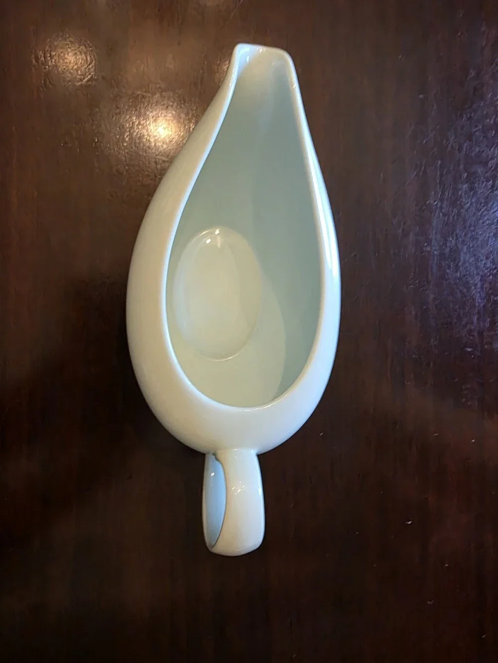 Fitz And Floyd Inc. Classic Ceramic Gravy Boat in Pale Mint